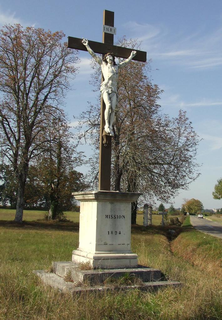 Villegouge, une croix de mission 1894