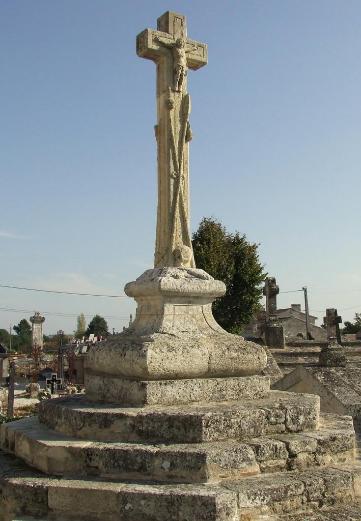 La-Lande-de-Fronsac, la croix du cimetière