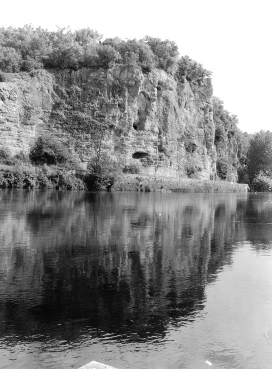 Vitrac, reflets sur la Dordogne.