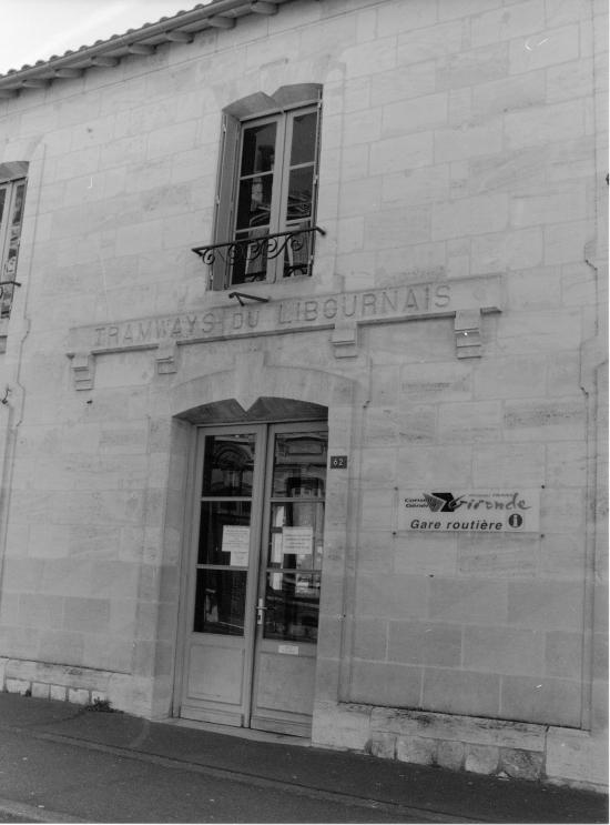 Libourne, l'ancien arrêt du tramway