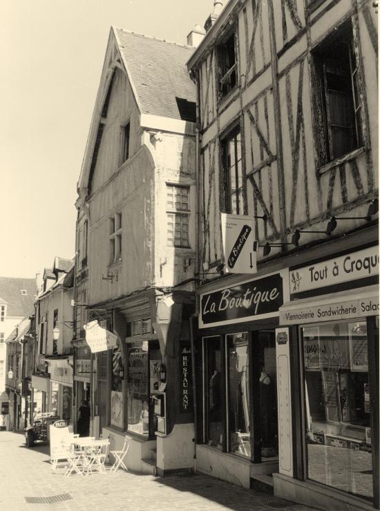 Auxerre, maisons à pans de bois.