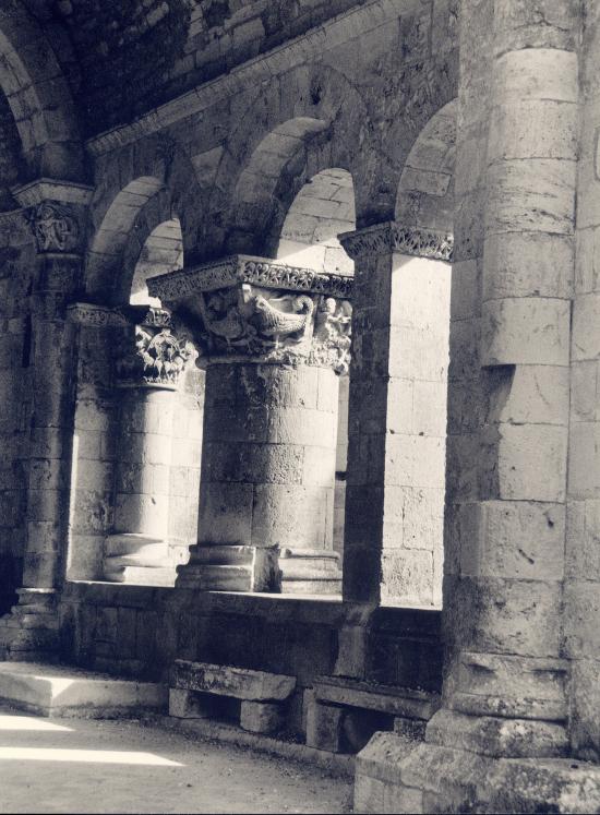 La Sauve, l'Abbaye de la Sauve-Majeure, le cloître.