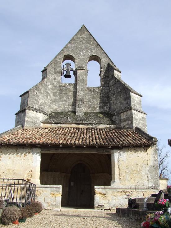 Lugaignac, l'église romane Saint-Martin.