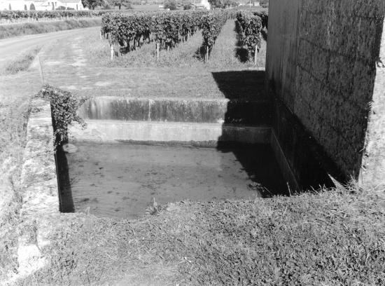 Saint-Emilion, un lavoir au lieu-dit Larmande.