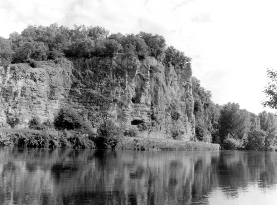 Vitrac, reflets sur la Dordogne.