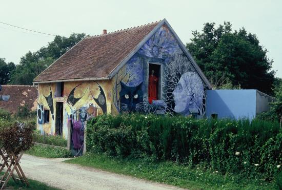 le peintre et photographe Chop, à Hérisson dans l'Allier.