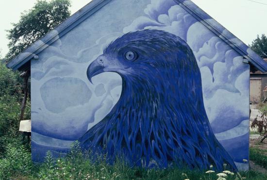 le peintre et photographe Chop, à Hérisson dans l'Allier.